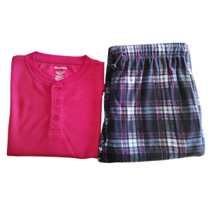 Vente en gros pyjamas d'hiver pour hommes chemises HENLEY thermiques à manches longues de haute qualité et pantalons en <span class=keywords><strong>polaire</strong></span> imprimée ensembles 2 pièces pour hommes - Product Image 3