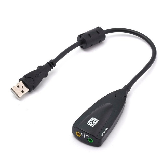Good Quality Aluminum Alloy Small Studio Sound Card 7.1 Full Speed 3D Audio External Virtual 7.1 Creative USB Sound Card Adapter