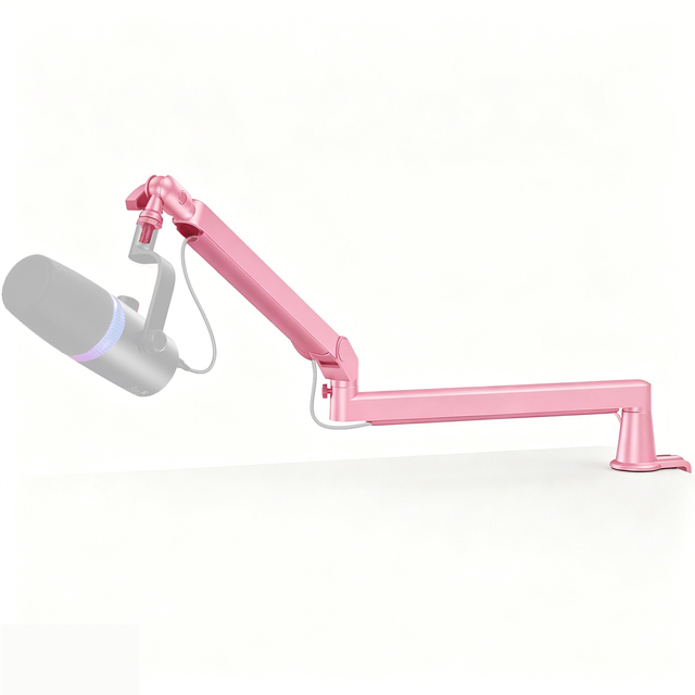 AS17S Universal Adjustable Metal Boom Stand Hidden Cable Bracket Dedicated Podcast Microphone Live Recording Microphone Mounts