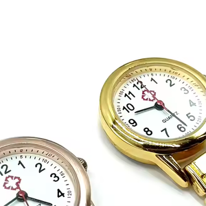 Montre de poitrine en métal Montre d'infirmière portable <span class=keywords><strong>Table</strong></span> d'examen de poche Femme médicale Montre de poitrine en métal - Product Image 4