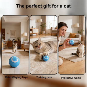 ของเล่นแมวแบบลูกบอลกลิ้งอัตโนมัติ กระตุ้นการเคลื่อนไหว  บรรจุในกล่องกระดาษรักษ์โลก สำหรับขายส่ง - Product Image 3
