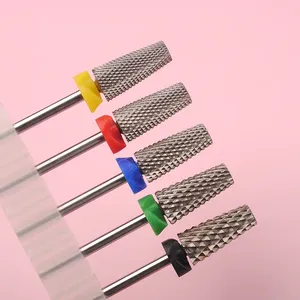 5 in 1 Tungsten Steel Nail <b>Drill</b> <b>Bits</b> Cross Teeth Carbide Manicure File Cutter for Acrylic Hard Gel Polish Removal <b>Drill</b> <b>Bit</b> - Product Image 1