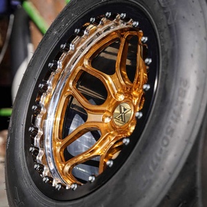 XJ CNC Custom Forged <strong>Beadlock</strong> Drag <strong>Wheels</strong> 15 17 18 20 Inch 5x130 5x120 Rims Concave Deep Dish Sport Car Rims for R35 Nissan GT-R - Product Image 3