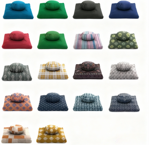 Set di Cuscini per Meditazione Yoga - Cuscino Zafu e Zabuton in Cotone, Lavabile, Rotondo e Quadrato - Product Image 3