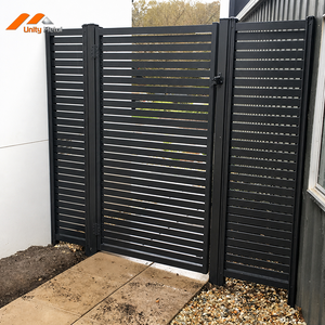 Puerta de Jardín Horizontal con Listones, 6063-T5, Resistente a la Corrosión por Salinidad (1000 Horas), para Jardín en Canadá, Garantía de 20 Años - Product Image 2