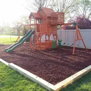 Fabrik preis Hochwertiger weicher Spielplatz gummi Mulch Safety Infill Garten gummi mulch abdeckung