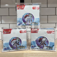Boîtier en acrylique pour boîte anglaise Booster Pack Protection UV Boîte de présentation magnétique transparente pour boîte de booster Poke