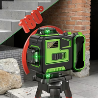 Niveau laser professionnel à faisceau vert 16 lignes, idéal pour la menuiserie, le carrelage et la construction murale