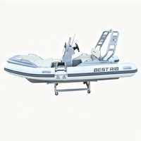 Bateau pneumatique semi-rigide (RIB) personnalisé à coque en aluminium, certifié CE, idéal pour l'observation des oiseaux et les excursions dans les réserves naturelles