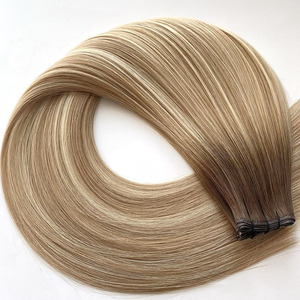 Nouvelle trame super mince attachée à la main peut être coupée Trames de génie Extension de cheveux de trame de génie - Product Image 1