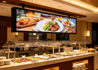 Écran LCD ultra-large multi-tailles pour affichage numérique en barre, idéal pour les menus de restaurant – Fabrication directe usine