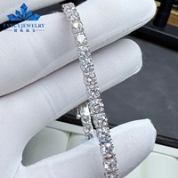 Bracelet tennis en diamant de laboratoire certifié IGI 2-6,5 mm, or massif 18 carats, minimaliste, cadeau et occasion de fête, bijoux fantaisie unisexe
