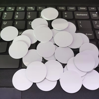 Harga Pabrik Tag Koin PVC 125KHZ 13.56MHZ 1K Kartu RFID Identifikasi Keamanan Kontrol Akses