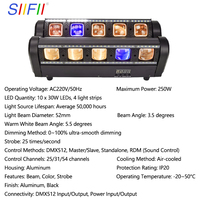 Tira de Luces LED de 10 x 30 W, Luz de Haz Móvil RGBW Pixel LED para Bares, Conciertos, Espectáculos, Pubs