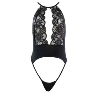 <span class=keywords><strong>Body</strong></span> Intimo da Donna Sexy in <span class=keywords><strong>Pizzo</strong></span> <span class=keywords><strong>Bianco</strong></span> con Scollo all'Americana, Taglio a V Profondo e Perizoma a Laccetti in Vita, Lingerie Nuziale - Product Image 3
