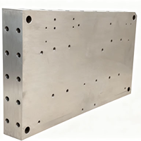Radiateur de refroidissement en aluminium, plaque froide liquide, bloc d'eau, canal de circulation d'eau, dissipateur de chaleur