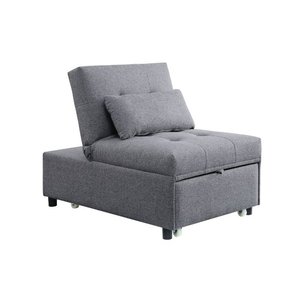 Enkele Multifunctionele Meubels 4 In 1 Stoel Slaapbank Convertible Poef Stoel Met Kussen - Product Image 2