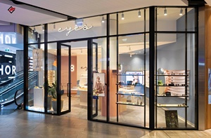 Tối giản quang cửa hàng hiển thị Kệ Acrylic kính hiển thị tủ quang học hiện đại Cửa hàng đồ nội thất với thiết kế mỏng - Product Image 6