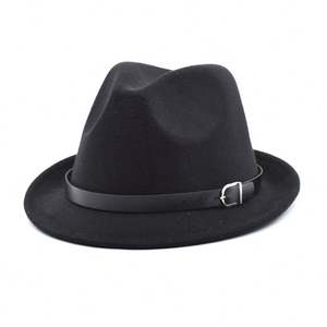 Sombrero Fedora Clásico de Fieltro Estilo Homburg para Hombre y Mujer, Elegante para Invierno y Otoño - Product Image 1