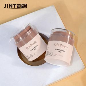 Vente en gros de pots en plastique acrylique vides pour crème cosmétique de 15 ml, 30 ml, 50 ml, marque CAP JINTE, modèle JTC23, forme cylindrique, sérigraphie - Product Image 5