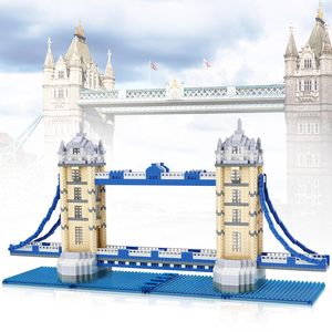 Bloques de Construcción de las Torres Gemelas de Londres, Modelo de Juguete para Niños, Unisex, de Plástico, para Armar, Recuerdo, Regalo - Product Image 1