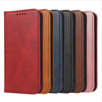 Étui Portefeuille en Cuir avec Porte-Cartes pour Téléphone Android MOTO G7 Power, Nokia 2.4, Alcatel 1SE 2020 et Infinix Hot 12 Play