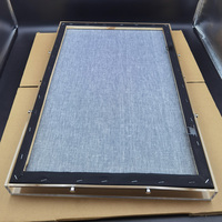 Boîte d'ombre en acrylique avec toile noire Boîte d'ombre murale transparente personnalisée Vitrine avec fond noir