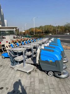 Machine de nettoyage de sols électrique <span class=keywords><strong>professionnelle</strong></span>, industrielle, commerciale, robuste, avec fonction de balayage, séchage et récupération d'eau à haute efficacité - Product Image 2