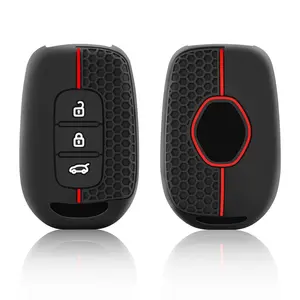 <span class=keywords><strong>Coque</strong></span> de protection en silicone pour clé de voiture Dacia Logan 2021, <span class=keywords><strong>Renault</strong></span> <span class=keywords><strong>Twingo</strong></span> 3, Duster, Captur, Laguna, Scenic, <span class=keywords><strong>coque</strong></span> de clé télécommande - Product Image 3