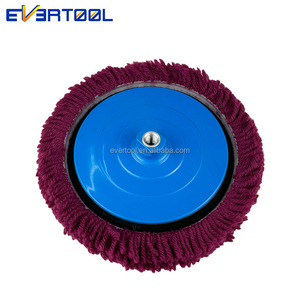 EVERTOOL Laine Disque de Polissage <span class=keywords><strong>Bonnet</strong></span> <span class=keywords><strong>Buff</strong></span> Coussinets Courbés en Laine d'Agneau Tricotés Super Tampon Tampon Tampon en Lana Medium Per Lucidatura - Product Image 3