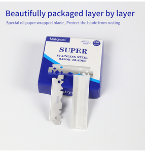 Groothandel 100Pcs Mannen Scheermesjes Enkelrand Vervanging Scheren Ontharing Rvs Messen Voor Scheren - Product Image 3