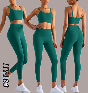 Ropa deportiva Mujer Gimnasio Clientes Imprimir Leggings Pantalones Raya Cintura alta Deporte Señora Fitness Mujer Envío rápido Conjunto de yoga - Product Image 1