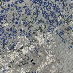 Tapis persan gris argenté en soie noué à la main de qualité supérieure 8x10 pieds, tapis moderne abstrait fait main - Product Image 5