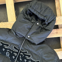 Doudoune Courte d'Hiver Personnalisée Ultra-Légère en Duvet de Canard et d'Oie Brodée, Rembourrée en Chenille, Veste Bulle d'Hiver pour Hommes