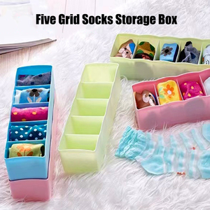 Caja Organizadora de Plástico Ajustable para Cajones de Armario, <span class=keywords><strong>Precio</strong></span> Económico de Fábrica, para Guardar Ropa Interior, Calcetines y Sujetadores - Product Image 1