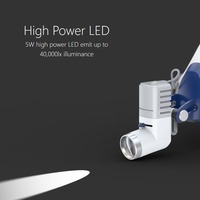Phare médical sans fil 3W lampe chirurgicale à LED lampe frontale pour orl dentisterie vétérinaire hôpital