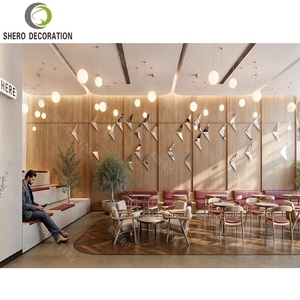 ชุดเก้าอี้ไม้สำหรับร้านกาแฟเคาน์เตอร์กาแฟดีไซน์ภายในร้านเบเกอรี่ที่ทันสมัย - Product Image 4