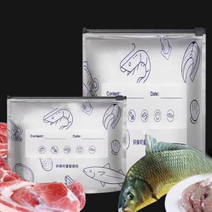 Versbewaar Zakjes Met Ritssluiting Smart Label Vriezer Snack Vleesfolie Zakje Unieke Aluminium Ritssluiting Bevroren Zak Voor Voedselverpakkingen - Product Image 6