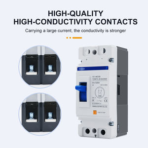 2P B Curve 500V DC เซอร์กิตเบรกเกอร์แบบขึ้นรูป MCCB สวิตช์ป้องกันการโอเวอร์โหลดสำหรับโซลาร์เซลล์ PV D794 - Product Image 4