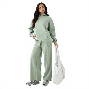 Hoodie ample et tendance pour femme, 100 % coton, avec logo frontal, tricoté pour l'automne/hiver – Collection Noël - Product Image 2