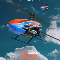 Nouvel Hélicoptère Télécommandé K127 2.4 GHz 4 Canaux 6 Gyroscopes Double Moteur Grande Portée Maintien d'Altitude Jouet RC avec Capteur de Pression d'Air