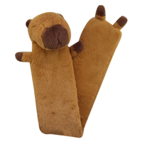 Haute Qualité Animal Moelleux Doux En Peluche Long Chaud Sac En Caoutchouc Naturel Bouteille D'eau Chaude Capybara Couverture Enfant Cadeaux