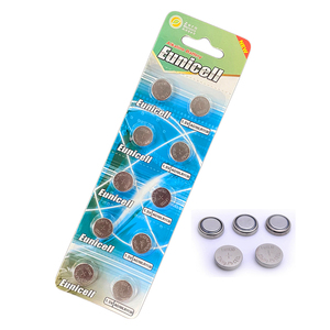 Hot sale AG10 LR1130 button cell 1.5v alkaline battery for watch