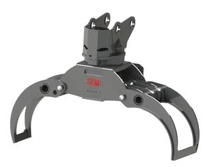 Pinza para Troncos con Diámetro de Sujeción de 90-600 mm para Excavadora de 9-12 Toneladas, Giratoria, Duradera, Eficiente, con Motor, Bomba, Engranaje y Rodamiento - Product Image 1