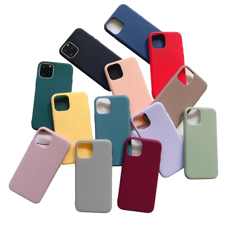 Mat Zacht Tpu Siliconen Schokbestendig Telefoon Coque Cover Pro Max Voor Iphone 14 11 12 13 Hoesje Voor Xiaomi Voor Samsung Voor Huawei Cover