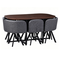 Échantillon gratuit, table de salle à manger de haute qualité, moderne et luxueuse, en MDF, avec plateau rond, pour 4, 5, 6 ou 8 personnes, pour restaurant
