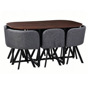 Échantillon gratuit, table <span class=keywords><strong>de</strong></span> salle à manger <span class=keywords><strong>de</strong></span> haute qualité, moderne et luxueuse, en MDF, avec plateau rond, pour 4, 5, 6 ou <span class=keywords><strong>8</strong></span> personnes, pour restaurant - Product Image 2