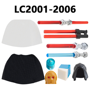 LC2001-2009 Jedi <span class=keywords><strong>Vader</strong></span> Luck C-3PO Darth Devastator Rey Solitus Sig Greebling Dryden's Guard Building Block Giocattoli per Bambini LC2017-2021 - Product Image 1