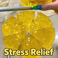 Jouet anti-stress créatif en tissu extensible en forme de fromage, en maltose, amusant, cadeau unisexe