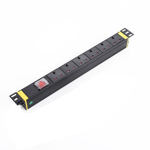 Unidad de Distribución de Energía para Rack, Enchufe del Reino Unido con 6 Tomas de Corriente de 13A CA, Regleta con Interruptor y Conexión a Tierra Estándar - Product Image 2